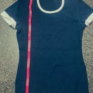 Sonia Rykiel Dark Blue and Cream Top